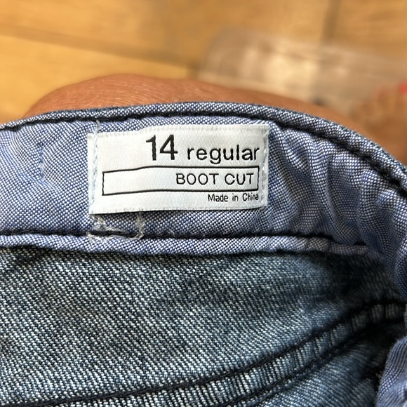 Gap Boys size 14 boot cut jeans soft with adjustable waste - Picture 7 of 8